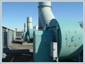 Rooftop mechanical equipment — HVAC systems on a commercial building